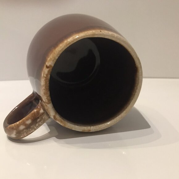 McCoy Brown Drip Mug Brown Dripware Pottery Vintage 10oz - Picture 5 of 6